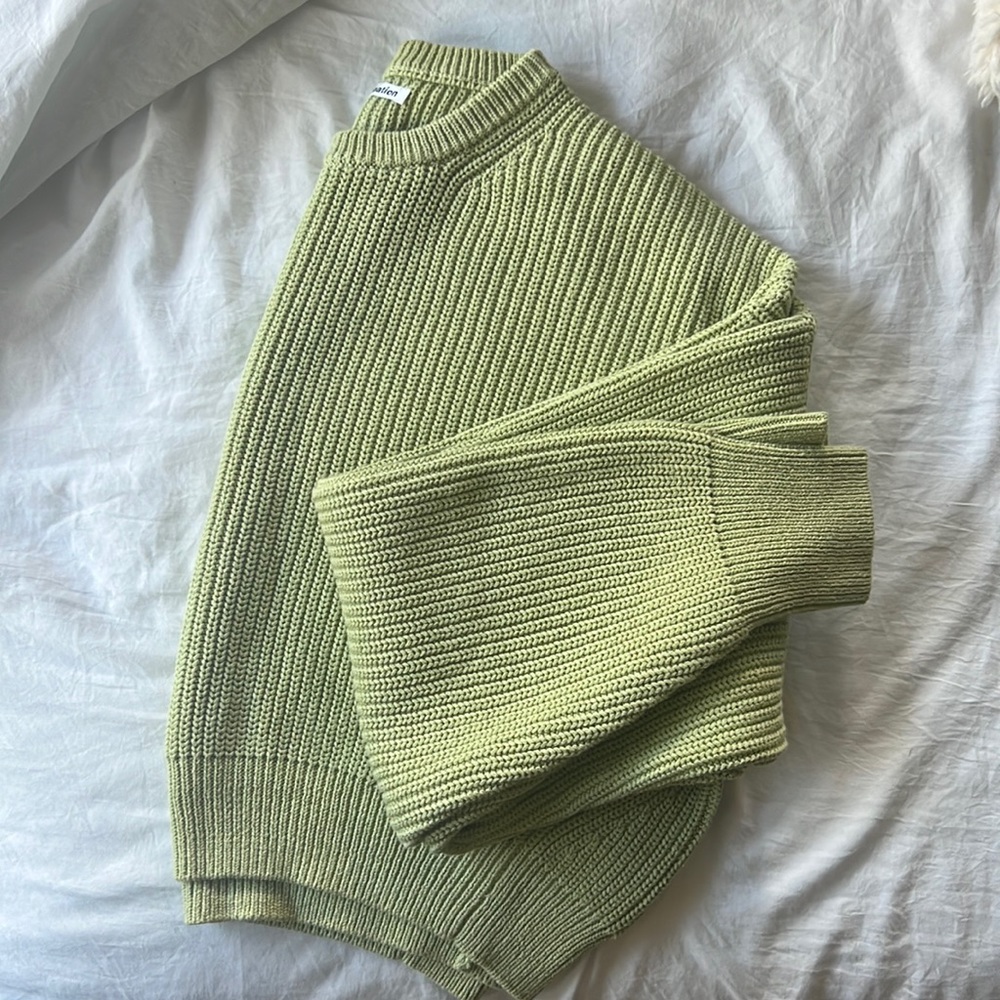 Reformation cropped sweater